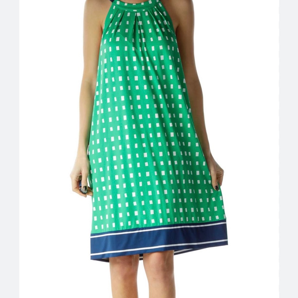 Mud Pie Natalie Bow Tie back halter shift dress